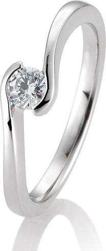 Produktbild Breuning Ring Schwung 0,05-0,30ct. (51, 750/18 K Gold)