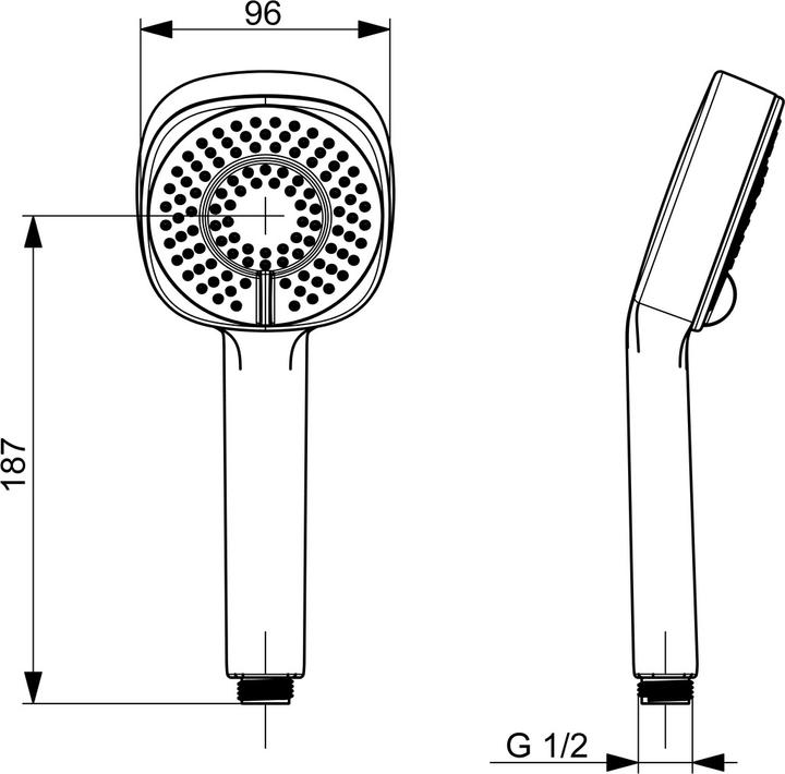 Immagine prodotto Hansa Hansabasicjet Style Doccetta a 3 getti, eco, cromo (3 Tipi di raggi, 18 l/min)