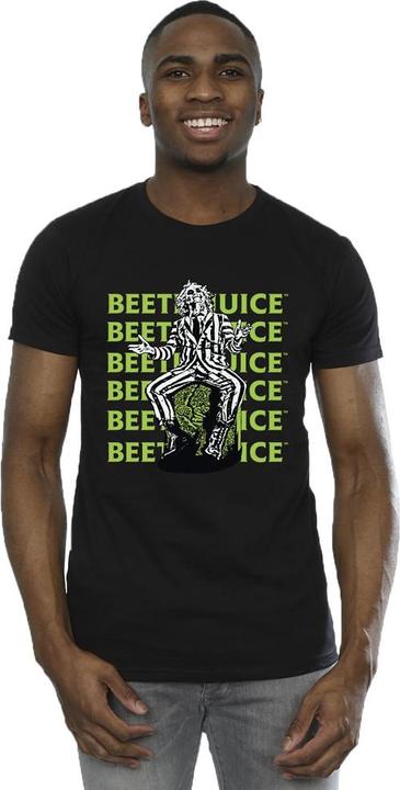 Actual product image Beetlejuice Mens Pose Cotton T-Shirt (XL)