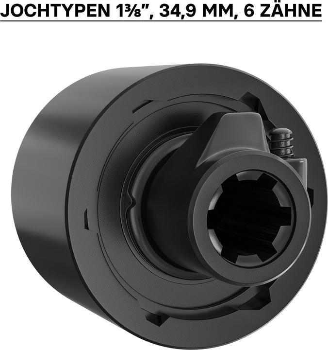 Produktbild Wiltec Zapfwellen Freilaufkupplung 220mm, 1 3/8" AG IG 6 Zahn Vielkeilwelle max. 3500Nm (Traktorzubehör)