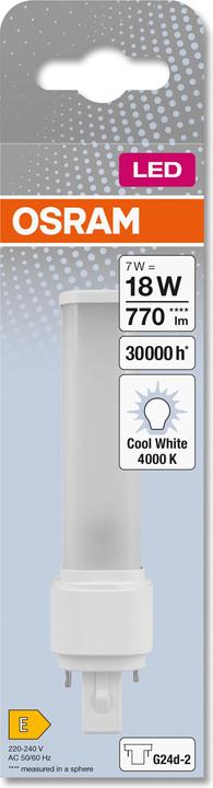 Produktbild Osram Dulux D (G24d-2, 7 W, 770 lm, 1 x, E)