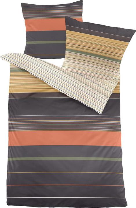 Produktbild Dormisette Flanell Bettwäsche Mariefred schwarz (Bettwäsche Set, 135x200 cm + 80x80 cm)