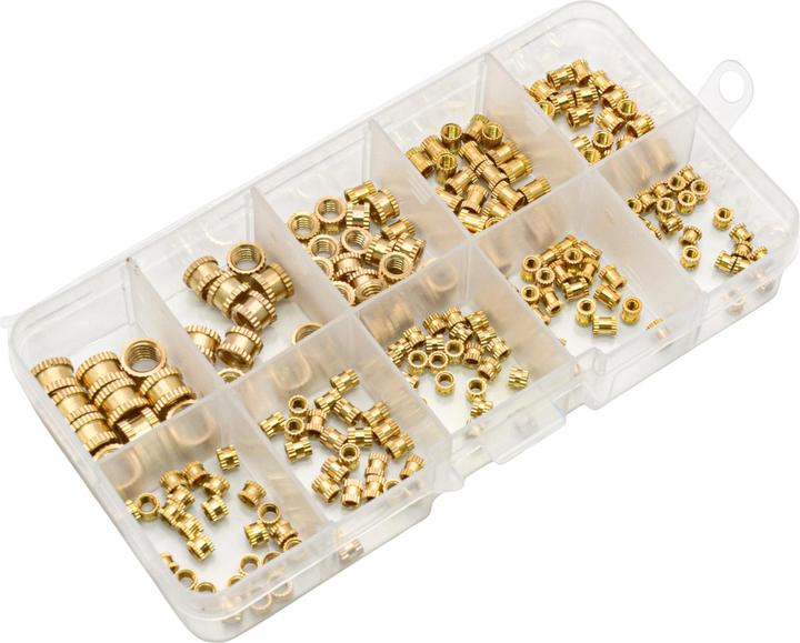 Immagine prodotto Purecrea Inserti filettati Set di inserti in ottone 220 pezzi
