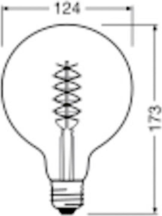 Actual product image Osram Vintage 1906 LED DIM 30 7.8 W/1800 K E27 (E27, 7.80 W, 360 lm, 1 x, G)