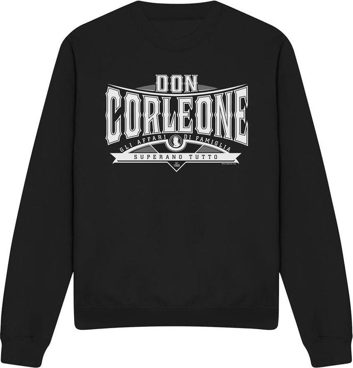 Actual product image The Godfather Unisex Adult Don Vito Corleone Text Sweatshirt (XL)
