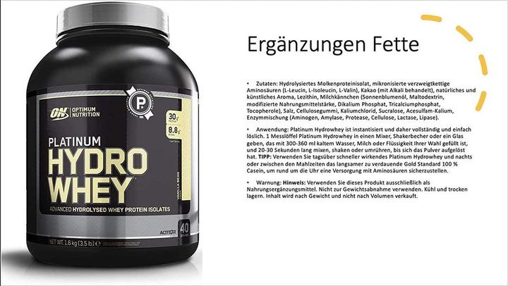 Actual product image Optimum Nutrition Platinum HydroWhey (Chocolate, 1 pcs., 1600 g)