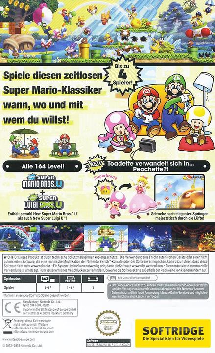 Image du produit Nintendo New Super Mario Bros. U Deluxe (Switch, DE)