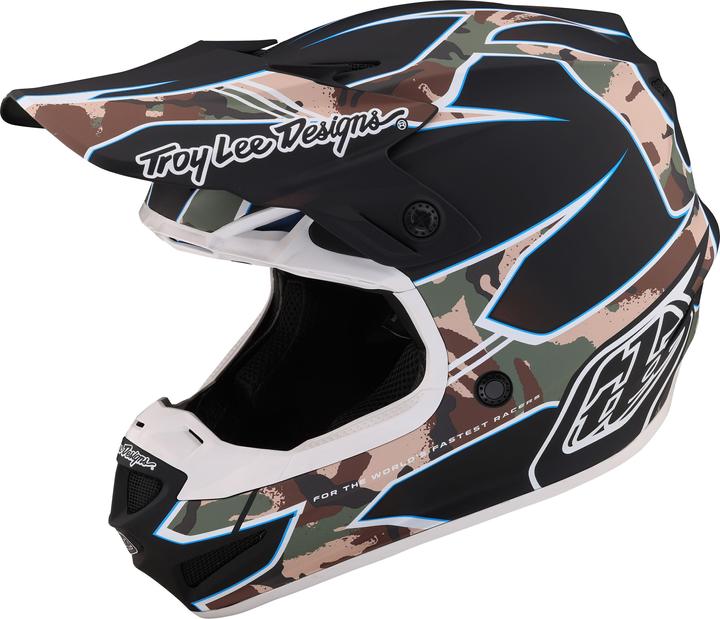 Actual product image Troy Lee Designs SE4 Polyacrylite MIPS helmet, Matrix Camo, black, L | 58-59cm (58 - 59 cm)