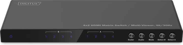Image du produit Digitus Commutateur matriciel HDMI 4x2 / Multi Viewer, 4K / 30 Hz