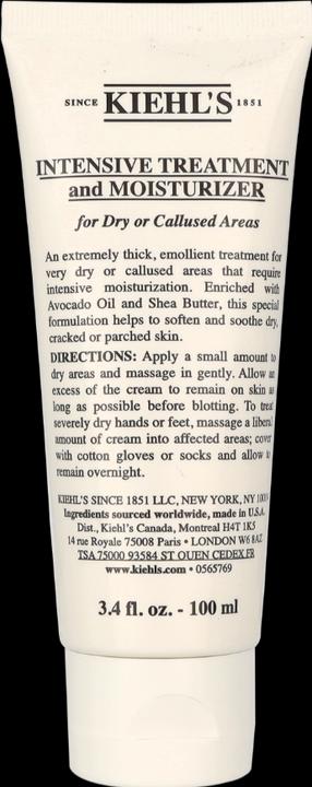 Actual product image Kiehl's Intensive Treatment and Moisturizer for Dry or Callused Areas Intensive moisturiser (100 ml, Day cream)