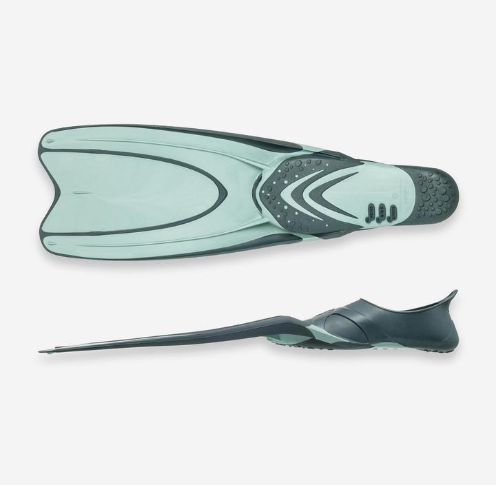 Actual product image Subea Diving fins FF 100 React Marbre khaki (44, 45)