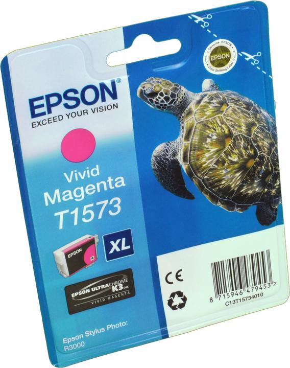 Actual product image Epson T1573 Ultra Chrome K3 Vivid (M)
