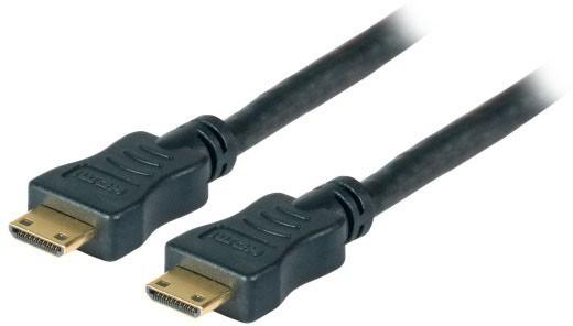 EFB Elektronik Câble HighSpeed HDMI+ w.Eth. C-C St-St 1,0m noir Full HD (1 m, HDMI)