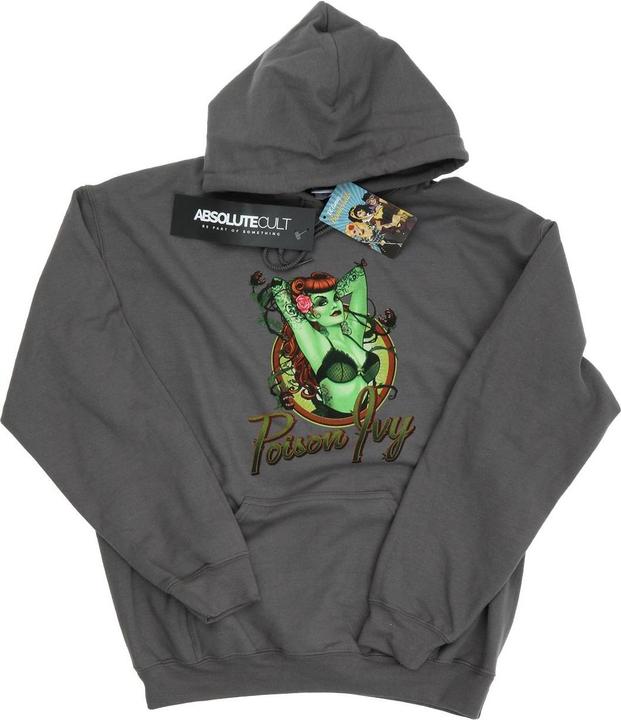 Immagine prodotto Universal Textiles Felpa con Cappuccio Poison Ivy Distintivo Donna (S)