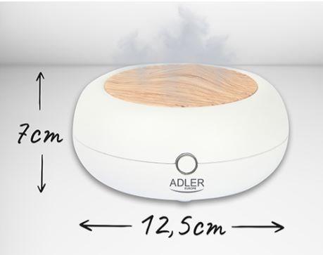 Immagine prodotto Adler AD 7969 Diffusore di aromi a ultrasuoni USB 3in1, bianco (70 ml)