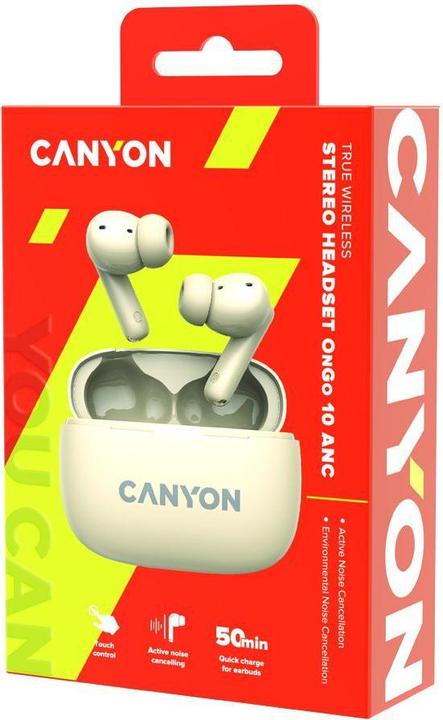 Produktbild Canyon TWS-10, On Go, 10 ANC, True Wireless Bluetooth in-ear headphones, charging station in (ANC, 2 h, Kabellos)