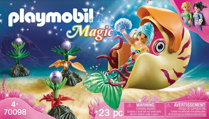Actual product image Playmobil Mermaid with snail gondola (70098, Playmobil Magic)