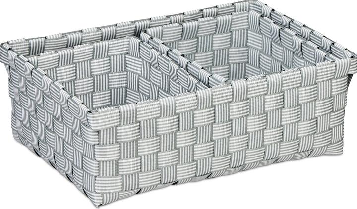 Actual product image Relaxdays 3x storage basket (1 x, 31 x 21 x 11 cm)