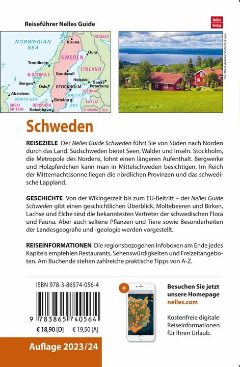 Produktbild Nelles Guide Reiseführer Schweden (Deutsch, Nelles Verlag, 2024)