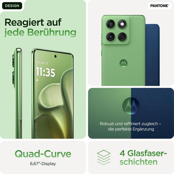 Image du produit Motorola Edge 60 (512 Go, Pantone Shamrock, 6.67", Double SIM, 50 Mpx, 5G)