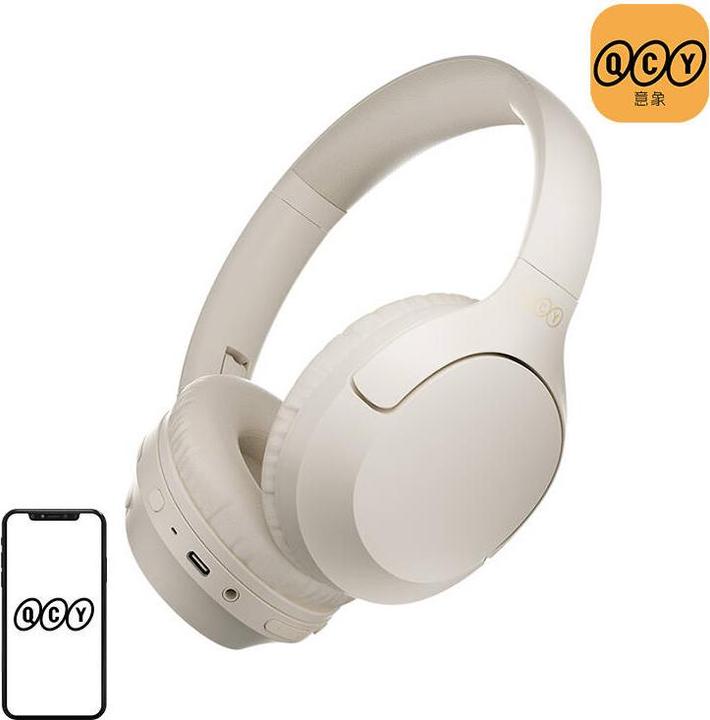 Produktbild QCY Wireless Headphones H2 PRO (white) (ANC, 60 h, Kabellos)