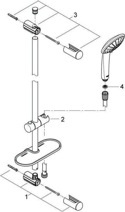 Image du produit Grohe Euphoria 110 Mono Set de barre de douche