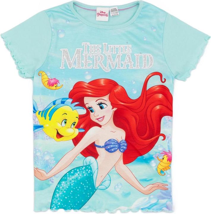 Actual product image The Little Mermaid Girls Printed Short Pyjama Set (116)