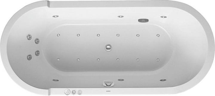 Actual product image Duravit Oval whirlpool tub STARCK 170 l 180x80 we 2 RS Combi-System P (170 l, 180 cm, 80 cm)