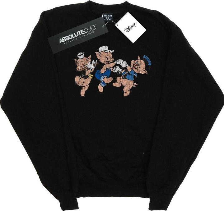 Actual product image Disney Boys Three Little Pigs Having Fun Sweatshirt (128)