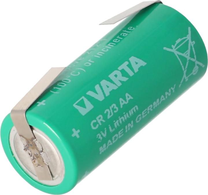 Immagine prodotto Varta Batteria CR2/3AA, 6237 con capocorda a U, 6237301301 (1 pz., 2/3 AA, 1350 mAh)