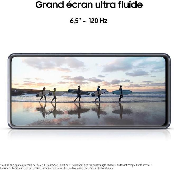 Actual product image Samsung Galaxy S20 FE 5G EU (128 GB, Cloud Navy, 6.50", Hybrid Dual SIM, 12 Mpx, 5G)
