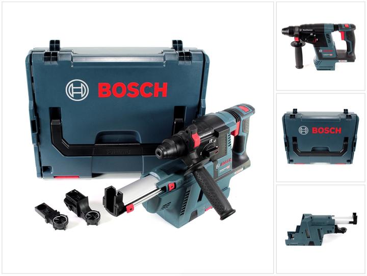 Actual product image Bosch Professional Bosch GBH 18 V-26 Professional SDS-plus Cordless Rotary Hammer + Carry Case L-Boxx + Cordless Dust E (Rechargeable battery operated)
