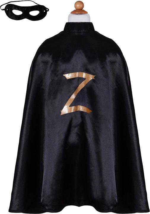 Image du produit Creative Education Costume Zorro, 5-6 ans cape noir avec un Z, masque, plastique (116)