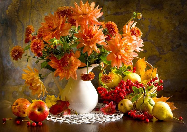 Immagine prodotto Enjoy Puzzle ENJOY-1233 - Natura morta con dalie arancioni, puzzle da 1000 pezzi (1000 pezzi)