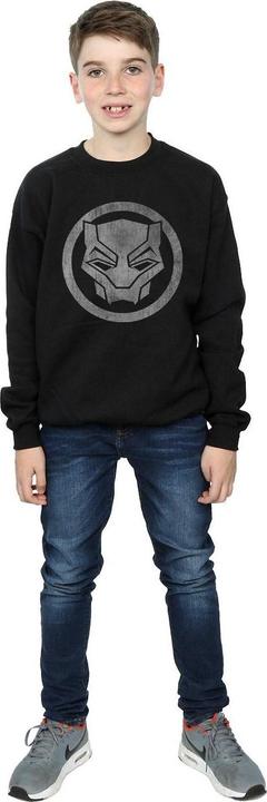 Actual product image Boys Black Panther Distressed Icon Sweatshirt (152, 158)