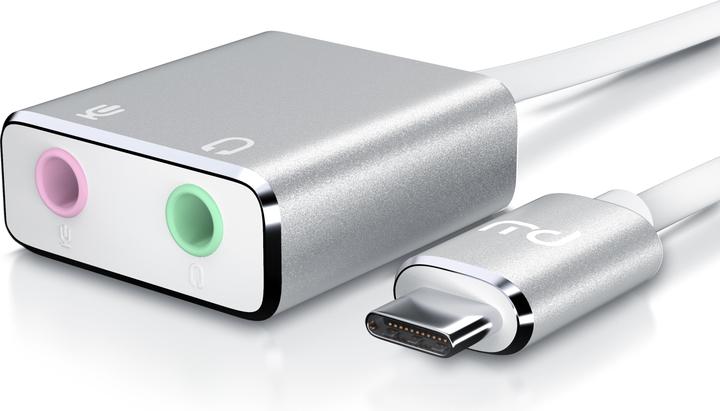 Actual product image Primewire External USB C sound card, Virtual 7.1 Surround, stereo audio / headphone adapter, DA converter, DAC (USB-C)