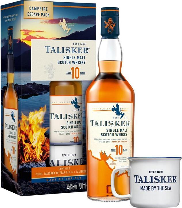 Talisker 10 Years Old Campfire Escape Pack (Single Malt, 1 x 70 cl)
