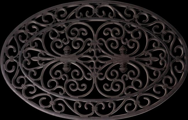 Image du produit Esschert Design Paillasson ovale en caoutchouc (70 x 70 cm)