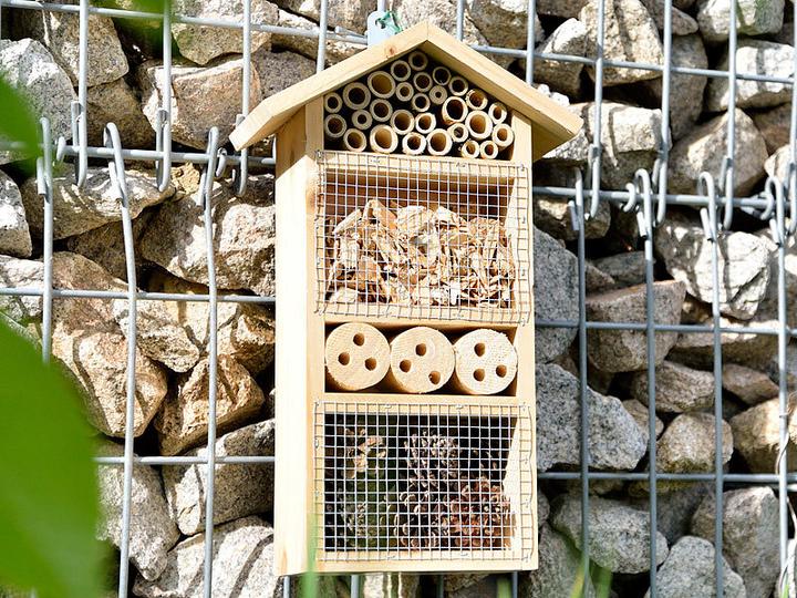 Produktbild Royal Gardineer Insektenhotel Flora - Nisthilfe für Nützlinge (Florfliegen, Marienkäfer, Grabwespen, Wildbienen)