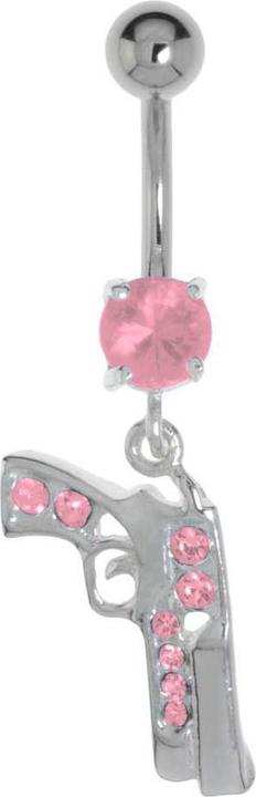 Produktbild Bijouteria Bauchpiercing (Chirurgenstahl 316L, Kristall, Silber 925)