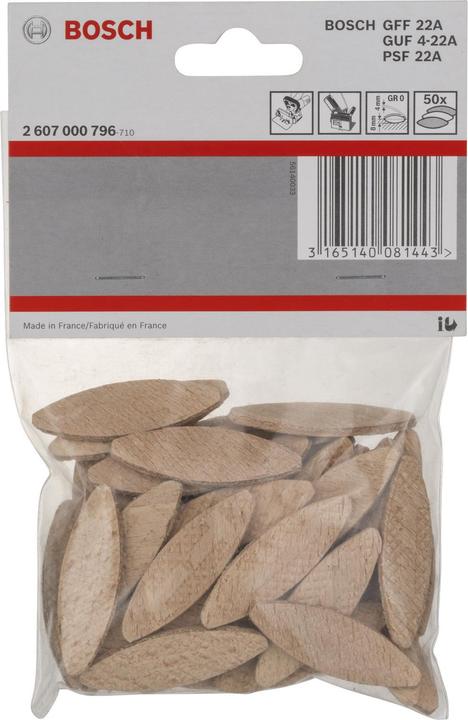 Productafbeelding Bosch Professional Zubehör Platte deuvel Toebehoren 45 mm 4 (50 Pcs.)