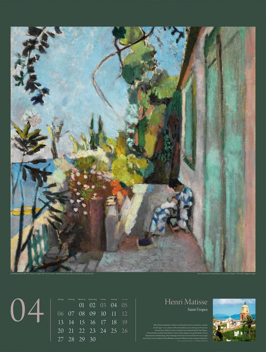 Produktbild KunstGeschichten - Meisterwerke und die Orte ihrer Inspiration Kalender 2026 (Harter Einband, Deutsch)