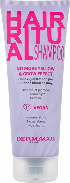 Dermacol Hair Ritual No More Yellow & Grow Shampoo (250 ml, Flüssiges Shampoo)