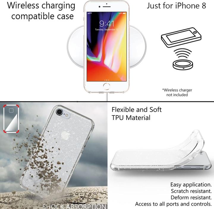 Produktbild Nalia Glitter Handyhülle (Apple iPhone 7)
