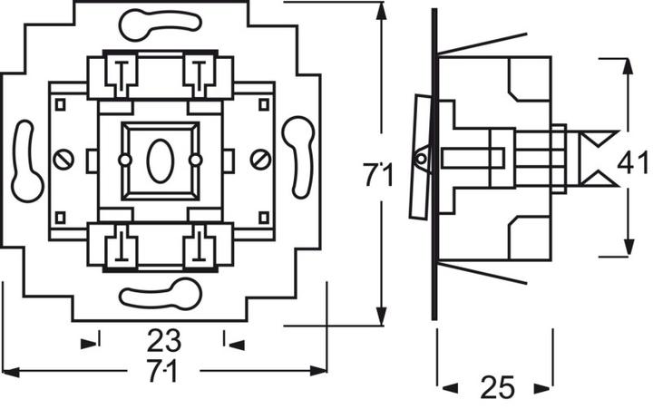 Actual product image Busch-Jaeger Rocker switch insert
