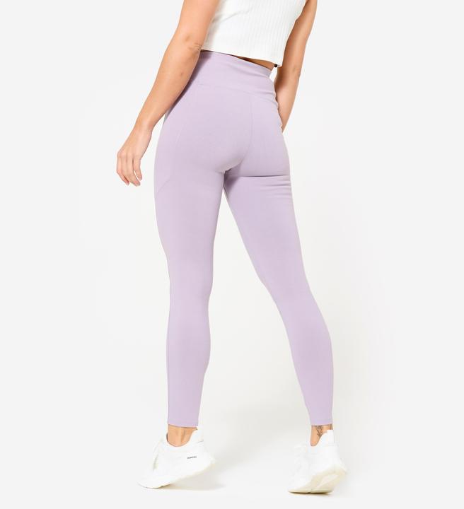 Produktbild Domyos Leggings Damen hohe Taille - rauchlila (W26/L30)