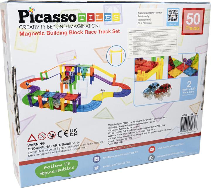 PicassoTiles Kit de piste Race Car