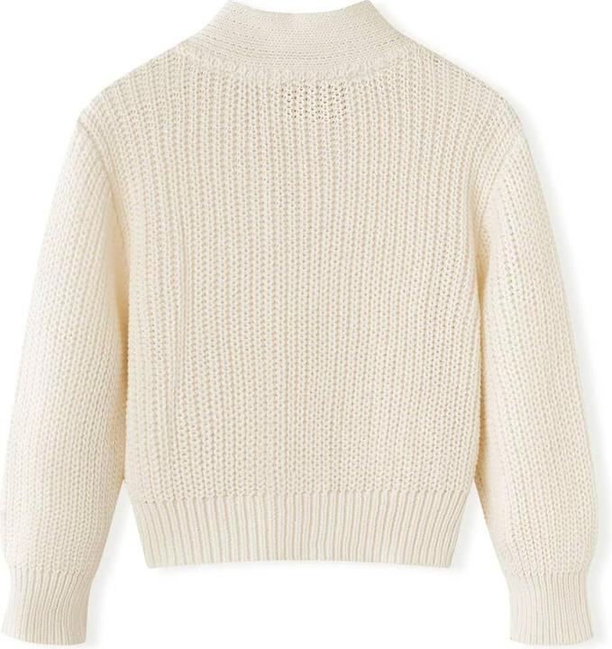 Produktbild VidaXL Kinder-Strickjacke Schneeweiss 116,Material: 100 (116)