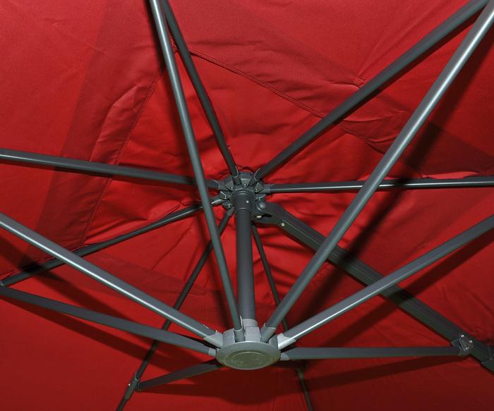 Immagine prodotto Mendler Ombrello semaforico di lusso in alluminio Gastronomia, 3,5x3,5m - 10373 (3.50 m)