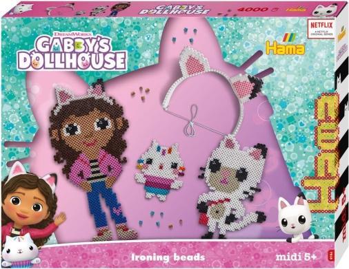 Produktbild Hama Bügelperlen midi "Gabbys Dollhouse", Geschenkpackung Durchmesser Bügelperle midi: 5,0 mm